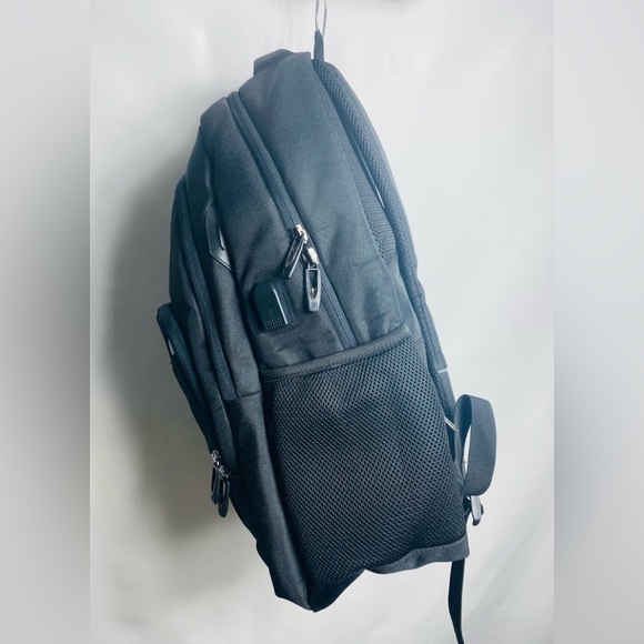 Bruno Cavalli Laptop Bag USB Charging Port Backpack School Book 18" Canvas Black - Picture 3 of 12